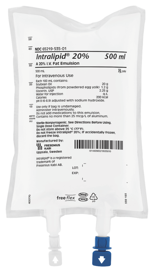 Intralipid emulsion