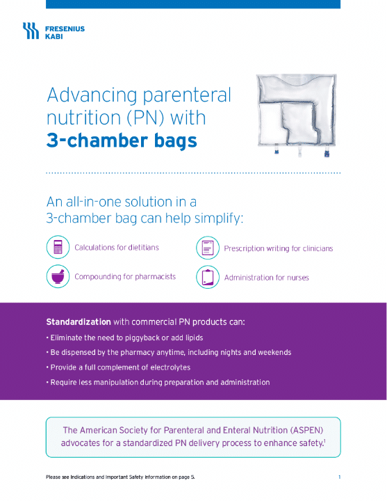 Kabiven/Perikabiven Sales Aid