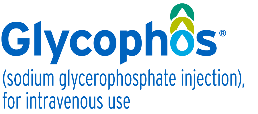 Glycophos logo: Glycophos (sodium glycerophosphate injection), for intravenous use
